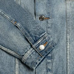 Denim Trucker Jacket | Washed Indigo -Casual Shoes World 1024x1024 Mens Jackets Denim Trucker WashedIndigo 123022 Detail