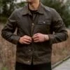 Waxed Canvas Field Jacket | Dark Olive 2 Waxed Canvas Field Jacket | Dark Olive -Casual Shoes World 1024x1024 Mens Jackets Field DarkOlive 022723 1