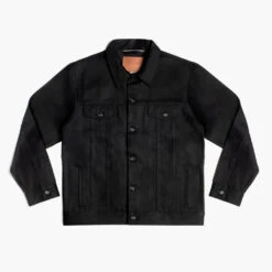 Selvedge Denim Trucker Jacket | Black -Casual Shoes World 1024x1024 Mens Jackets SelvedgeDenimTrucker Black 100623 Front 36c2613e 2583 47c0 849e 746bb663455a