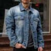 Selvedge Denim Trucker Jacket | Vintage Wash -Casual Shoes World 1024x1024 Mens Jackets SelvedgeDenimTrucker Vintage 091423 1