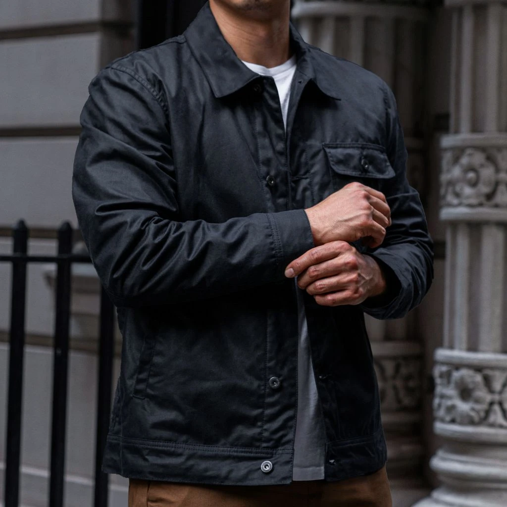 Waxed Canvas Field Jacket | Navy 3 Waxed Canvas Field Jacket | Navy