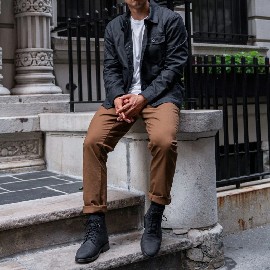 Waxed Canvas Field Jacket | Navy 5 Waxed Canvas Field Jacket | Navy - Image 3