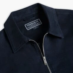 Mechanic Jacket | Navy -Casual Shoes World 1024x1024 Mens MechaicJacket Navy 100924 CollarDetail