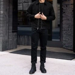 Mechanic Jacket | Black -Casual Shoes World 1024x1024 Mens MechanicJacket Black 101024 3