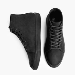 Premier High Top | Black Matte -Casual Shoes World 1024x1024 Mens PremierHighTop BlackMatte 030323 Flatlay1