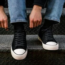 Retro Low Top | Black -Casual Shoes World 1024x1024 Mens Retro Black 012225 1