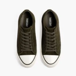 Retro Low Top | Olive -Casual Shoes World 1024x1024 Mens Retro LowTop Olive 012025 Flatlay2