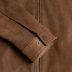 Roadster Jacket | Burnt Copper -Casual Shoes World 1024x1024 Mens RoadsterJacket BurntCopper 092523 CollarDetail