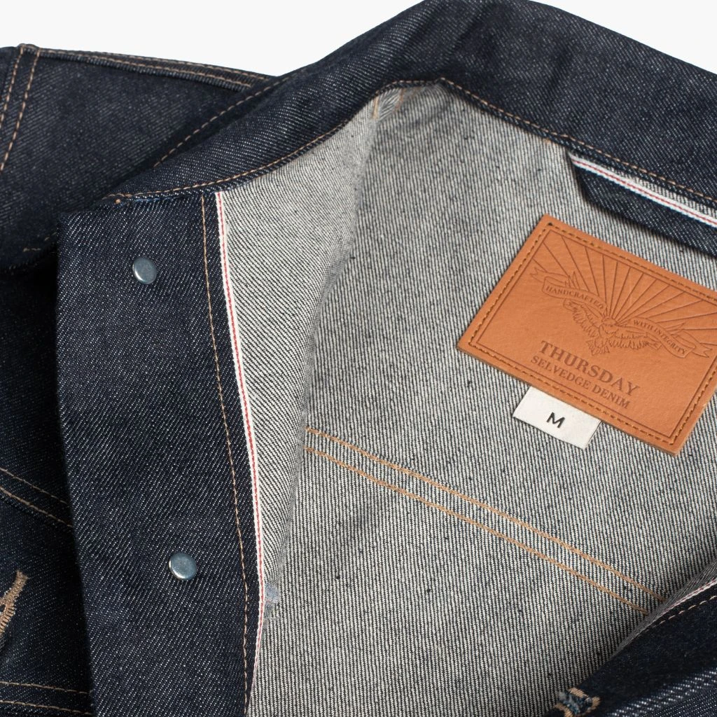 Selvedge Denim Trucker Jacket | Raw Indigo 9 Selvedge Denim Trucker Jacket | Raw Indigo - Image 7