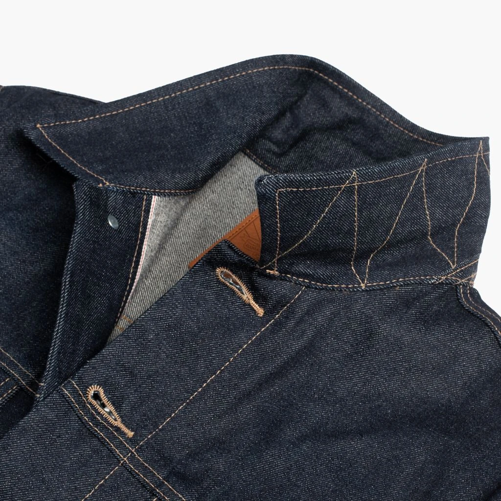 Selvedge Denim Trucker Jacket | Raw Indigo 10 Selvedge Denim Trucker Jacket | Raw Indigo - Image 8