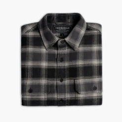 Summit Flannel Shirt | Castlerock -Casual Shoes World 1024x1024 Mens Shirts SummitFlannel Castlerock 110123 Folded