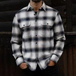 Summit Flannel Shirt | Coastal Blue -Casual Shoes World 1024x1024 Mens Shirts SummitFlannel CoastalBlue 111023 1