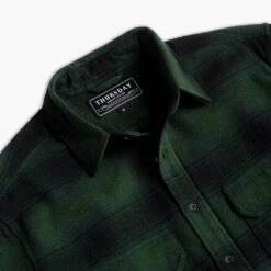 Summit Flannel Shirt | Evergreen 13 Summit Flannel Shirt | Evergreen -Casual Shoes World 1024x1024 Mens Shirts SummitFlannel Evergreen 110123 Detail