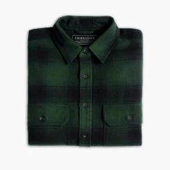 Summit Flannel Shirt | Evergreen 12 Summit Flannel Shirt | Evergreen -Casual Shoes World 1024x1024 Mens Shirts SummitFlannel Evergreen 110123 Folded