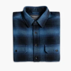 Summit Flannel Shirt | Navy -Casual Shoes World 1024x1024 Mens Shirts SummitFlannel Navy 110123 Folded