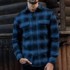 Summit Flannel Shirt | Navy -Casual Shoes World 1024x1024 Mens Shirts SummitFlannel Navy 111023 1
