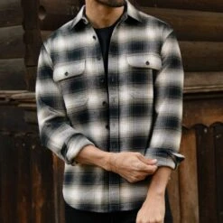 Summit Flannel Shirt | Timberwolf -Casual Shoes World 1024x1024 Mens Shirts SummitFlannel Timberwolf 111023 2
