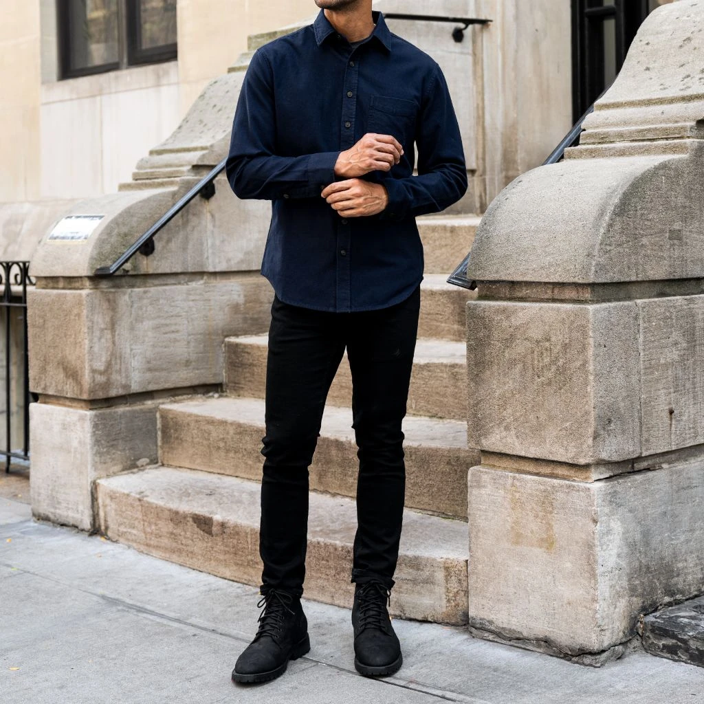 Solid Shirt | Navy 10 Solid Shirt | Navy - Image 8