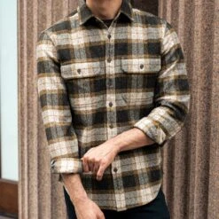 Summit Flannel Shirt | Tuscan Gold -Casual Shoes World 1024x1024 Mens SummitFlannel TuscanGold 092724 1
