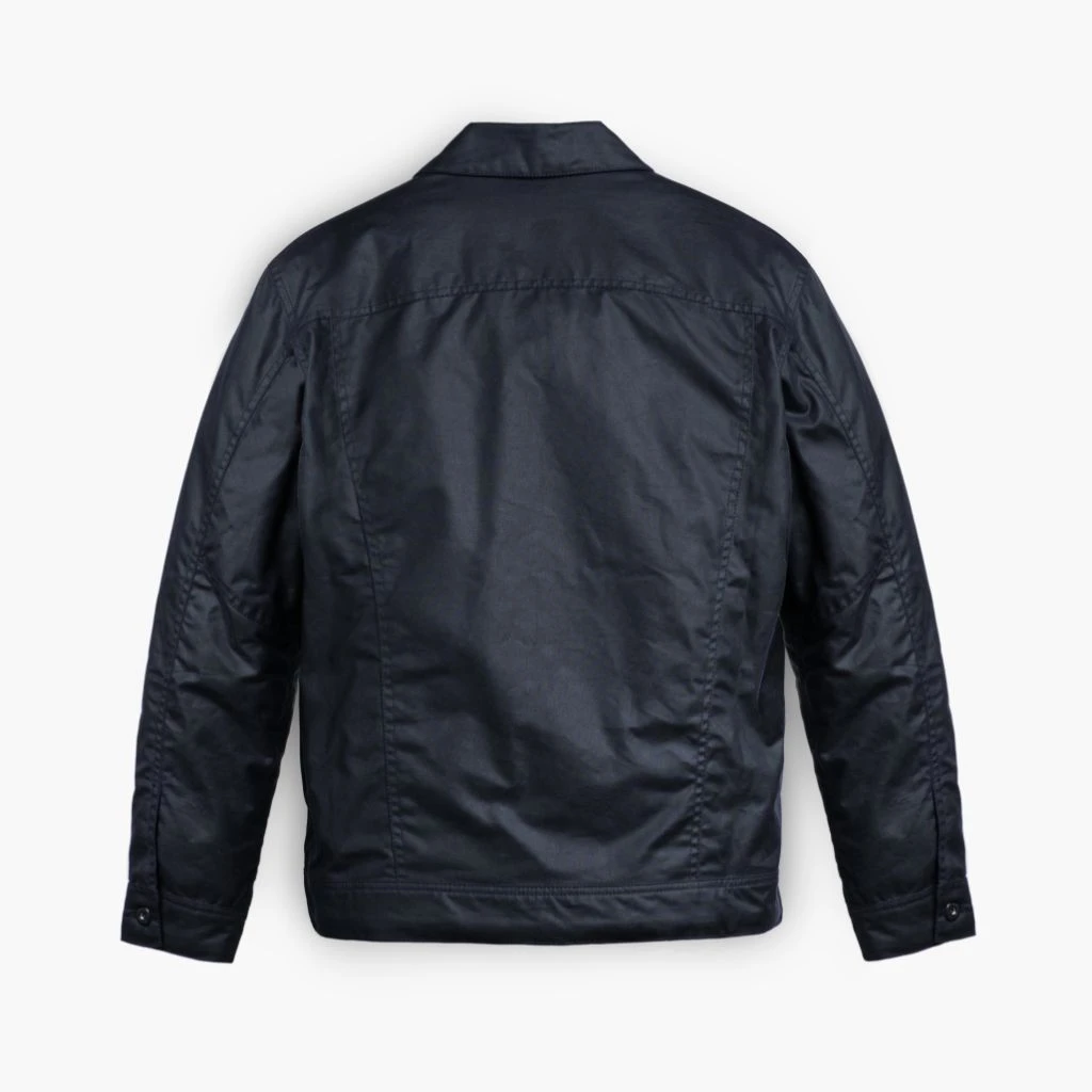 Waxed Canvas Field Jacket | Navy 8 Waxed Canvas Field Jacket | Navy - Image 6