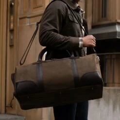 Weekender Bag | Timber Canvas -Casual Shoes World 1024x1024 Mens WeekenderBag Timber 110223 1