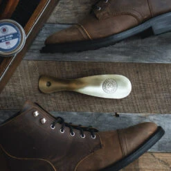 Cobbler's Choice Metal Shoe Horn | Brushed Brass -Casual Shoes World 1024x1024 ShoeHorn Brass LS1