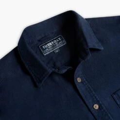 Solid Shirt | Navy 13 Solid Shirt | Navy -Casual Shoes World 1024x1024 SolidShirt Navy 100924 Detail