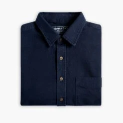 Solid Shirt | Navy 12 Solid Shirt | Navy -Casual Shoes World 1024x1024 SolidShirt Navy 100924 Folded
