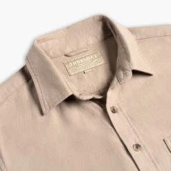 Solid Shirt | Taupe -Casual Shoes World 1024x1024 SolidShirt Taupe 100924 Detail