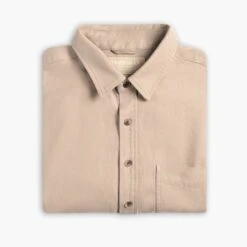 Solid Shirt | Taupe -Casual Shoes World 1024x1024 SolidShirt Taupe 100924 Folded