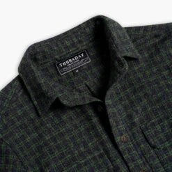 Summit Flannel Shirt | Pine -Casual Shoes World 1024x1024 SummitFlannel Daybreak 121024 Detail 1