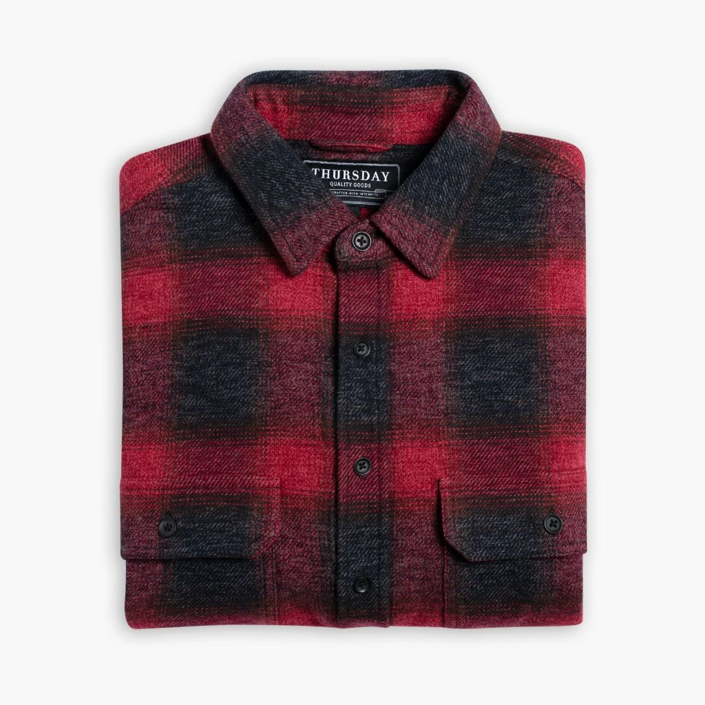 Summit Flannel Shirt | Red 5 Summit Flannel Shirt | Red - Image 3