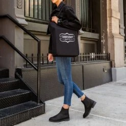 Canvas Tote | Black -Casual Shoes World 1024x1024 ToteBag Black 110923 2