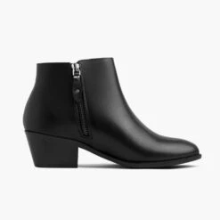 Downtown | Black -Casual Shoes World 1024x1024 Women Downtown Black 082021 SideZipper