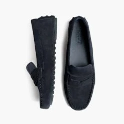 Driving Loafer | Navy Suede -Casual Shoes World 1024x1024 Women DrivingLoafer Navy 062524 Flatlay1