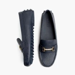 Driving Loafer | Navy & Gold -Casual Shoes World 1024x1024 Women DrivingLoafer NavyGold 062524 Flatlay1