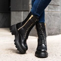 Fatale | Black & Gold 16 Fatale | Black & Gold -Casual Shoes World 1024x1024 Women Fatale BlackGold 100423 2