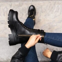 Fatale | Black & Gold 17 Fatale | Black & Gold -Casual Shoes World 1024x1024 Women Fatale BlackGold 100423 3