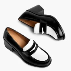 High Heel Penny | Black & White -Casual Shoes World 1024x1024 Women HighHeelPenny BlackxWhite 012925 FlatlayAlt