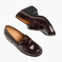 High Heel Penny | Burgundy -Casual Shoes World 1024x1024 Women HighHeelPenny Burgundy 012925 FlatlayAlt