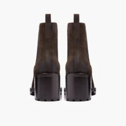 Knockout | Dark Olive Suede 12 Knockout | Dark Olive Suede -Casual Shoes World 1024x1024 Women Knockout DarkOliveSuede Rear