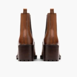 Knockout | Toffee -Casual Shoes World 1024x1024 Women Knockout ToffeeSuede 081921 Rear