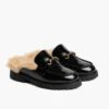 Penny Mule | Black & Beige Shearling -Casual Shoes World 1024x1024 Women PennyMule BlackBeigeShearling 070825 3.4