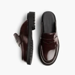 Penny Mule | Burgundy -Casual Shoes World 1024x1024 Women PennyMule Burgundy 102324 Flatlay1 5f58b8a2 e370 4e87 910f 0458abb87f1a