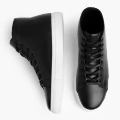 Premier High Top | Black -Casual Shoes World 1024x1024 Women Premier HighTop Black 111022 Flatlay1