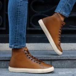 Women's Premier High Top | Toffee -Casual Shoes World 1024x1024 Women Premier HighTop Toffee 092922 2