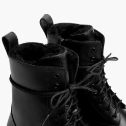 Quest | Black Shearling -Casual Shoes World 1024x1024 Women Quest BlackShearling 120224 Detail