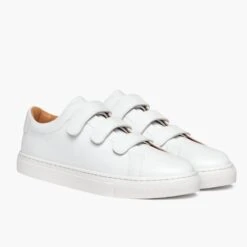 Women's Triple Strap Low Top | White