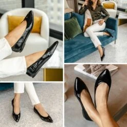 Viva | Black Patent -Casual Shoes World 1024x1024 Women VivaBalletFlat BlackPatent 042723 2