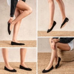Viva | Black Suede -Casual Shoes World 1024x1024 Women VivaBalletFlat BlackSuede 042723 2